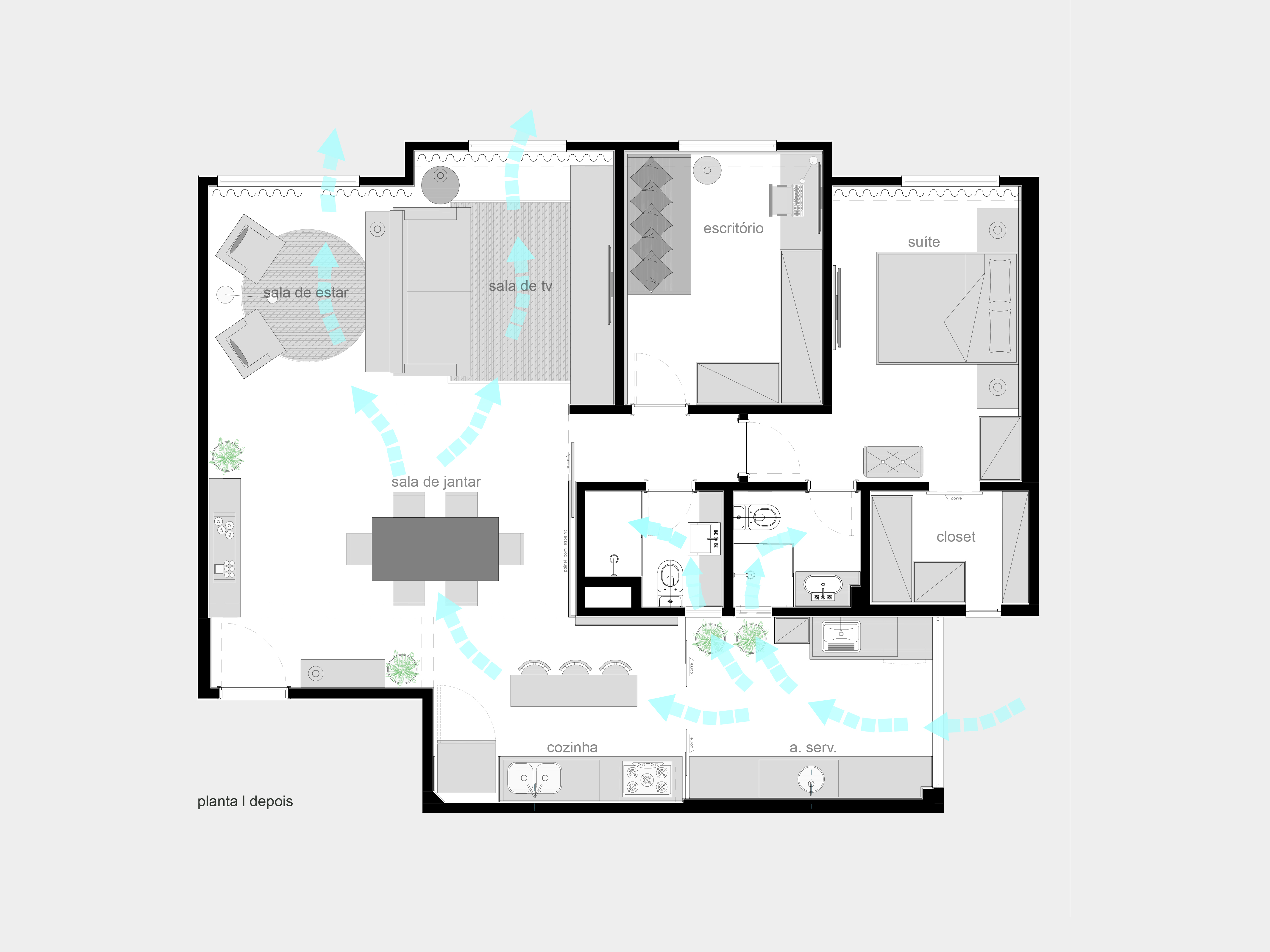 Reforma de Apartamento Aclimação São Paulo- TW Arquitetura